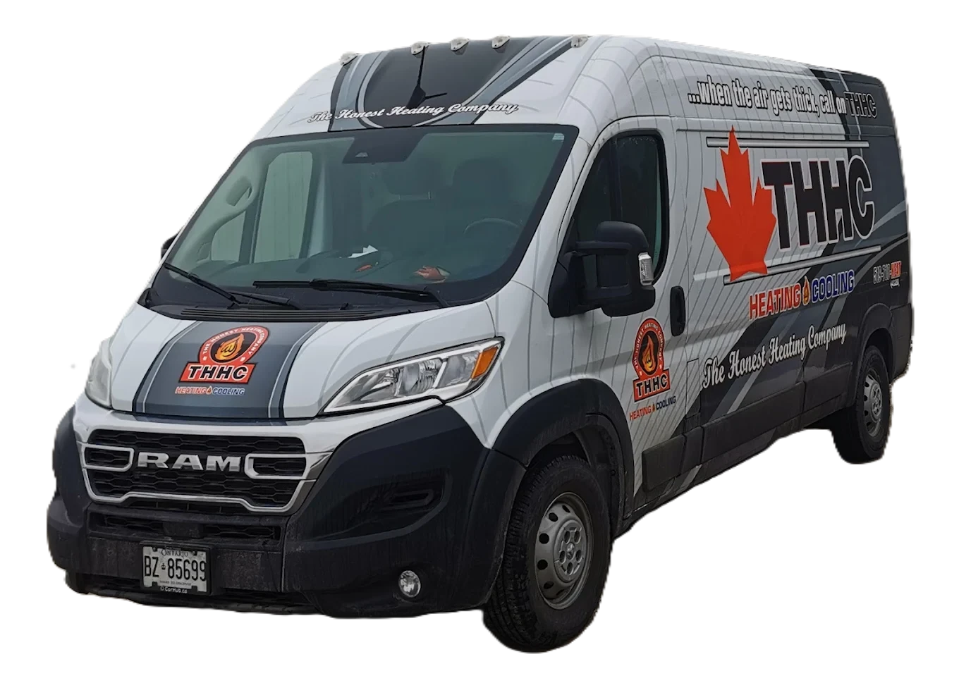 The Honest Heating Company service truck